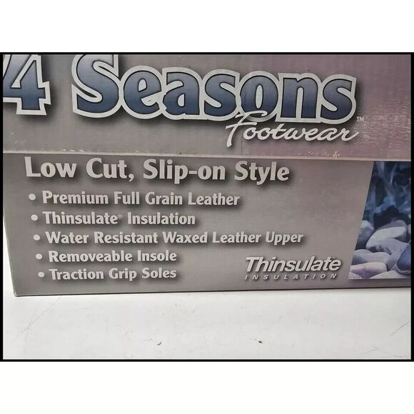 Soggs Thinsulate Men's Slip On Duck 4 Season Water Rubber Boots Size 9 Brown & T - Picture 3 of 5